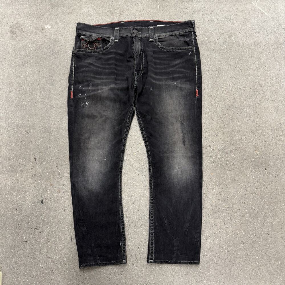Vintage Y2K True Religion Flap Pocket Stretch Jeans Size 40